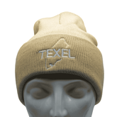 Texel muts beige beanie voorkant