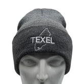 Texel muts grijs beanie voorkant