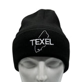 Texel muts zwart beanie voorkant
