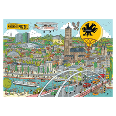 Arnhem cartoon puzzel plaat