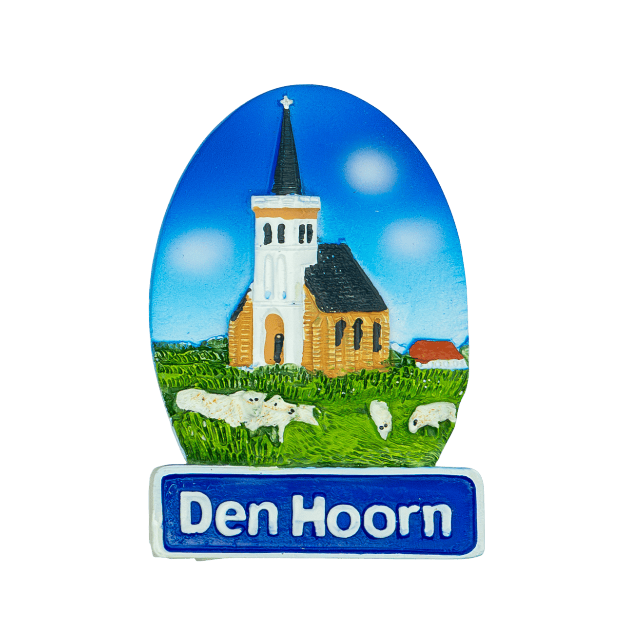 Set van 7 Texelse Dorpsmagneten – Resin Souvenirs