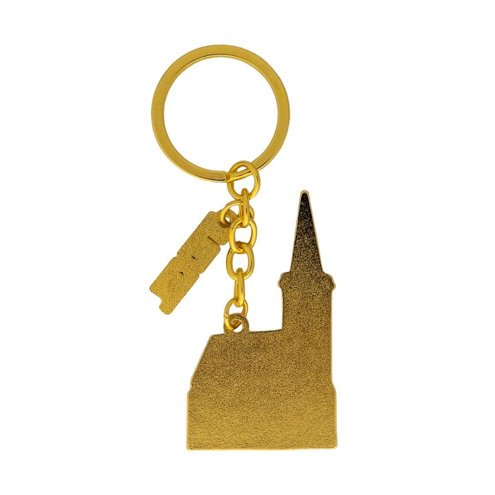 Sleutelhanger Kerk Den Hoorn Texel achterkant