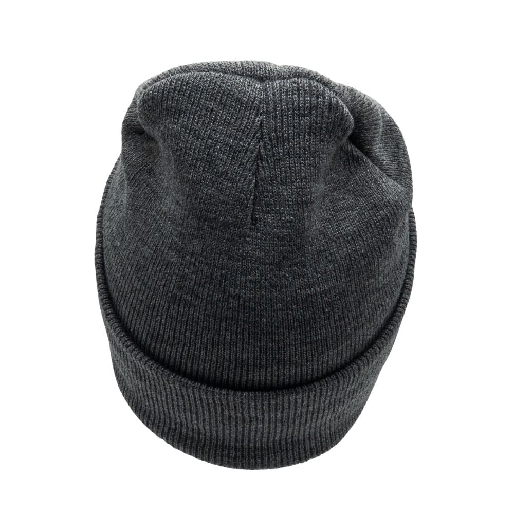 Texel muts grijs beanie achterkant