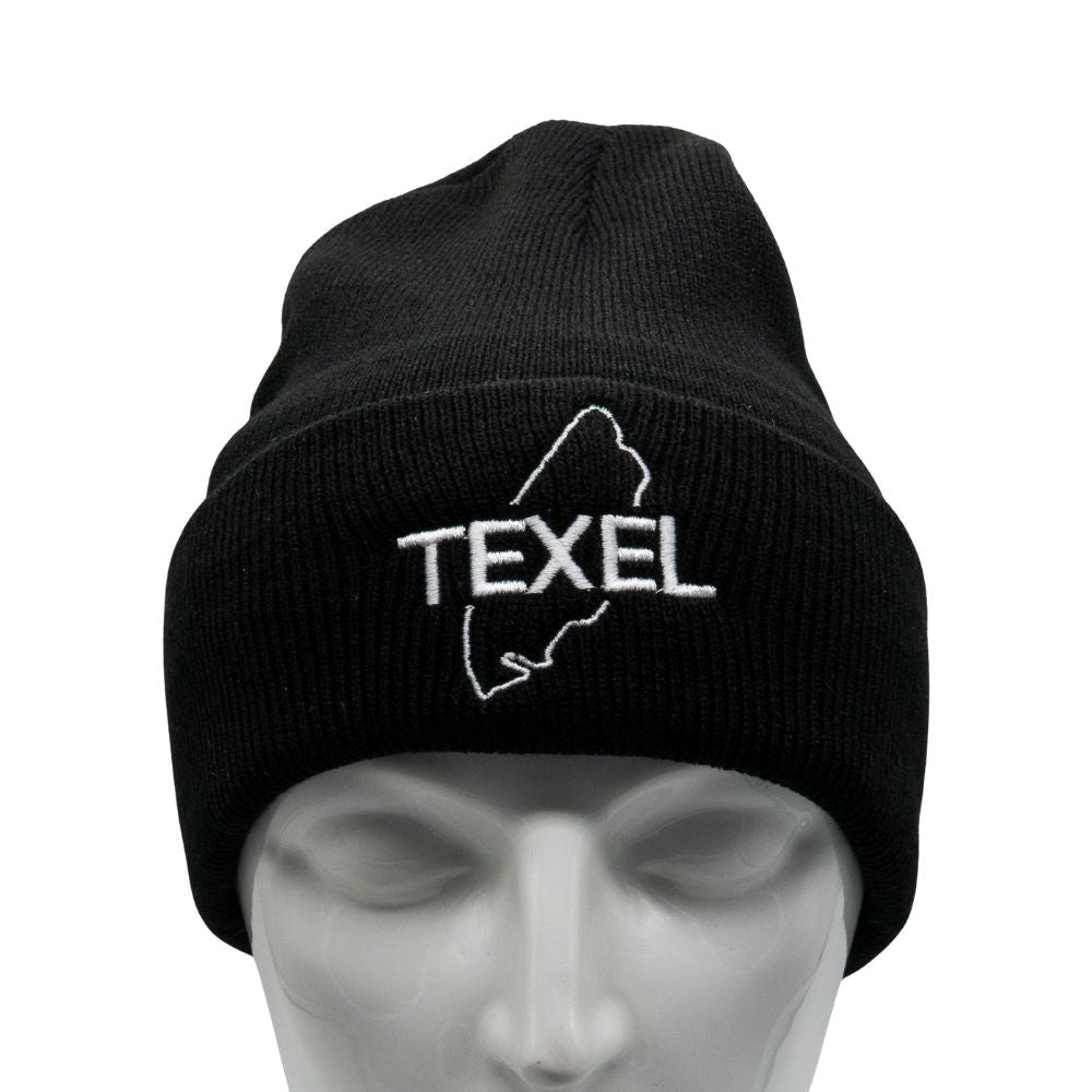 Texel muts zwart beanie voorkant