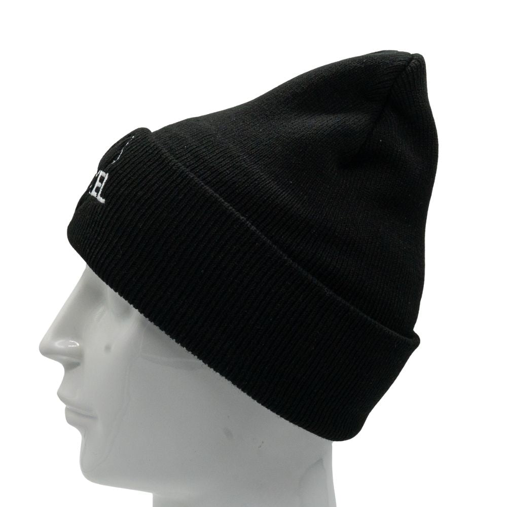 Texel muts zwart beanie zijkant