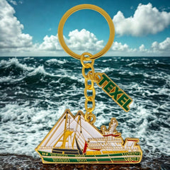 texel kottervisser sleutelhanger sfeerfoto