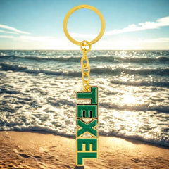 texel sleutelhanger groen goud sfeer